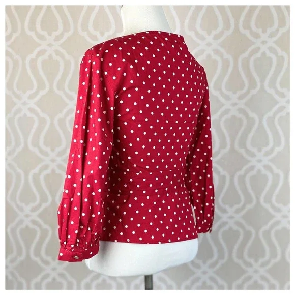 Pin up 50's Style Polka Dot Top - Picture 5 of 8